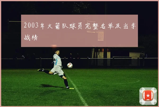2003年火箭队球员完整名单及当季战绩